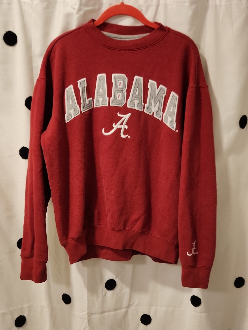 Alabama Crimson Red Crewneck Sweatshirt - Small